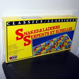 3/$77❤️vintage 1990 SNAKES & LADDERS Canada Games bilingual Serpents et Échelles